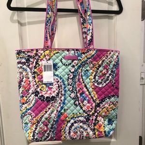 Vera Bradley tote bag. Pink with floral patterns.
